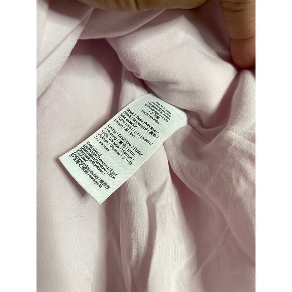 J.Crew Lace-Trim Slip Skirt in Linen Iced Strawberry Womans Large - Picture 12 of 14